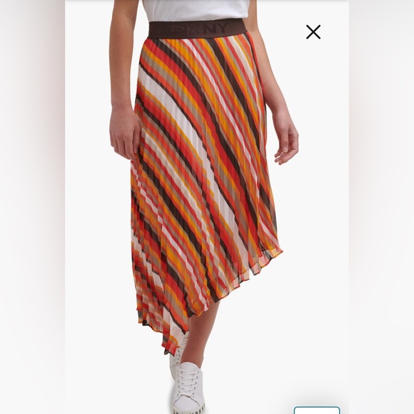 DKNY Asymmetric Midi Skirt, US M - Picture 5 of 10